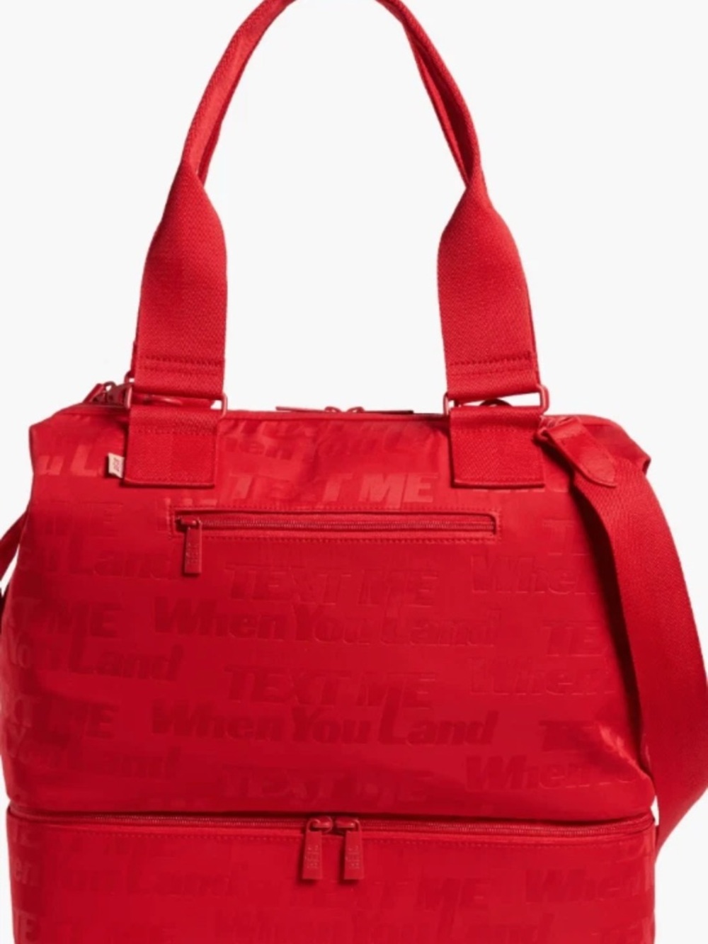 BEIS Red lonely ghost mini weekender NWT